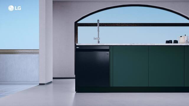 Lavavajillas - LG DF355FP, 14 servicios, 9 programas, 60 cm, LED táctil, Tercera bandeja, QuadWash™, Acero inoxidable