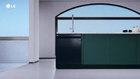 Lavavajillas - LG DF355FP, 14 servicios, 9 programas, 60 cm, LED táctil, Tercera bandeja, QuadWash™, Acero inoxidable