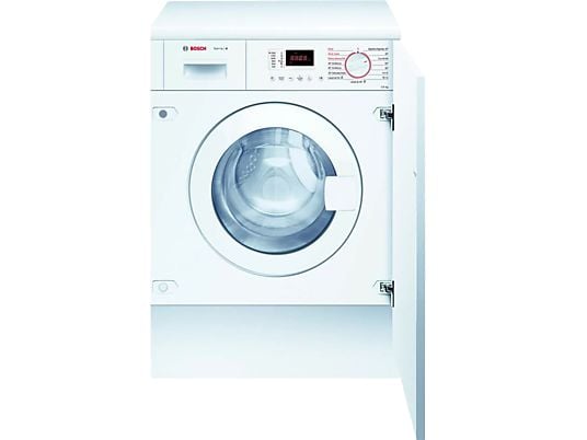 Lavadora secadora integrable - Bosch WKD24362ES, 7kg+4kg, 1355 rpm, 15 programas, ActiveWater, Blanco