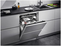 Lavavajillas integrable - AEG FSE76727P, 14 servicios, 7 programas, 60 cm, GlassCare, Tercera Bandeja, Sin panelar