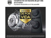 Lavadora secadora - LG WT1210BBF, Torre de lavado 12/10 kg, TurboWash™, Smart Pairing™, Inox grafito