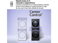 Lavadora secadora - LG WT1210BBF, Torre de lavado 12/10 kg, TurboWash™, Smart Pairing™, Inox grafito