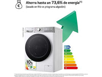 Lavadora secadora - LG F4DR9513A2W, 13 Kg + 7 Kg, 1400 rpm, 14 programas, AI Direct Drive™, TurboWash™360, Autodosificación, Blanco