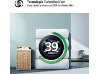 Lavadora secadora - LG F4DR9513A2W, 13 Kg + 7 Kg, 1400 rpm, 14 programas, AI Direct Drive™, TurboWash™360, Autodosificación, Blanco