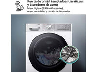 Lavadora secadora - LG F4DR9513A2W, 13 Kg + 7 Kg, 1400 rpm, 14 programas, AI Direct Drive™, TurboWash™360, Autodosificación, Blanco