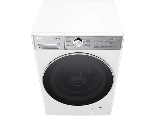 Lavadora secadora - LG F4DR9513A2W, 13 Kg + 7 Kg, 1400 rpm, 14 programas, AI Direct Drive™, TurboWash™360, Autodosificación, Blanco