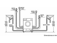 Lavadora secadora integrable - Balay 3TW773B, 7 kg/4 kg, 1200 rpm, Inicio diferido, Display Led, Blanco