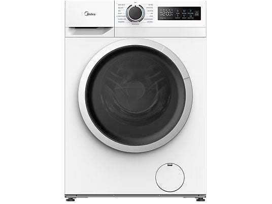 Lavadora carga frontal - Midea MF110W90BA10/W-ES, 9 kg, A-10%,1400 rpm, 15 Programas, Motor Inverter, Blanco