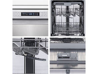 Lavavajillas - Hisense HS623D10X, 14 servicios, 7 programas, 60 cm, Media Carga, Tercera bandeja, Inox