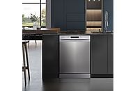 Lavavajillas - Hisense HS623D10X, 14 servicios, 7 programas, 60 cm, Media Carga, Tercera bandeja, Inox