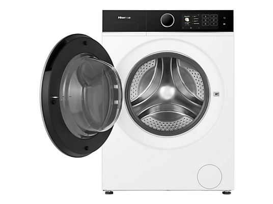 Lavadora carga frontal - Hisense WF5I1045BWQ , 10.5 kg, 1400 RPM, 18 programas, Fondo reducido 55.5 cm, Autodosificación, Blanco