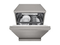 Lavavajillas - LG DF355FP, 14 servicios, 9 programas, 60 cm, LED táctil, Tercera bandeja, QuadWash™, Acero inoxidable