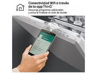 Lavavajillas integrable - LG DB476TXS, 14 servicios, 10 programas, 60 cm, TrueSteam™, Tercera bandeja, Sin panelar