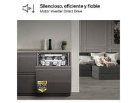 Lavavajillas integrable - LG DB476TXS, 14 servicios, 10 programas, 60 cm, TrueSteam™, Tercera bandeja, Sin panelar