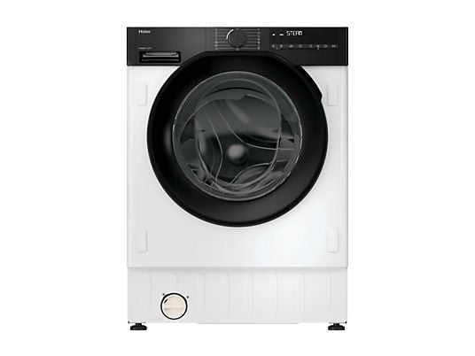 Lavadora integrable - Haier Series 6 BHA6S69M6DB9J-S, Carga frontal, Motor Inverter, Función Vapor, Mix Power System, 9 kg, 1600 rpm, Sin panelar