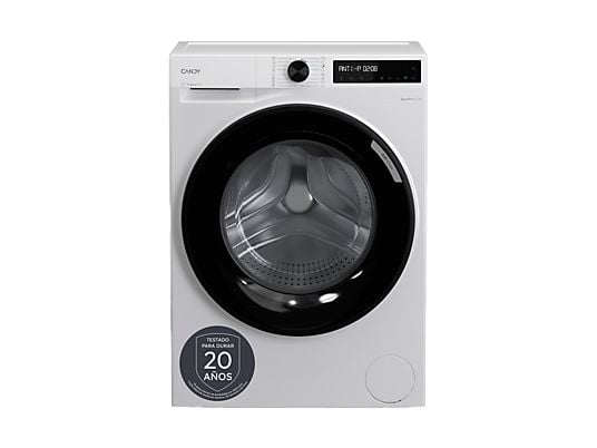 Lavadora carga frontal - Candy BR 48SBL6-S, 8 kg, 1400 rpm, 16 Programas, Inverter, WiFi y Bluetooth, Blanco