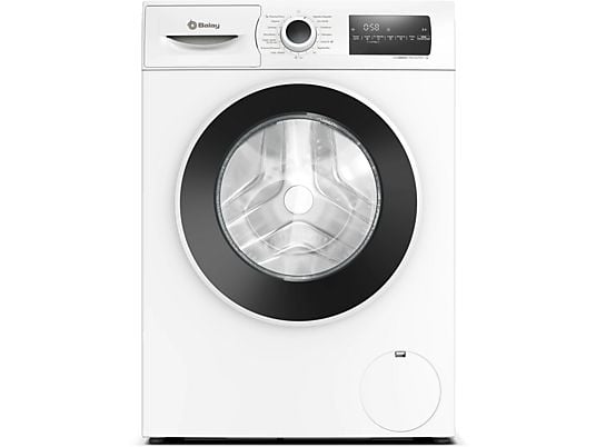 Lavadora carga frontal - BALAY 3TS382B, 8 Kg, 1200 rpm, 15 programas, Blanco