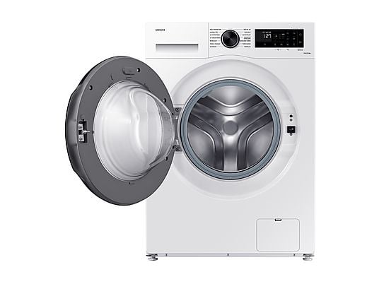 Lavadora carga frontal - Samsung WW90CGC04DAEEC, 9 kg, 1400 rpm, EcoBubble™, Función WiFi con SmartThings, Blanco