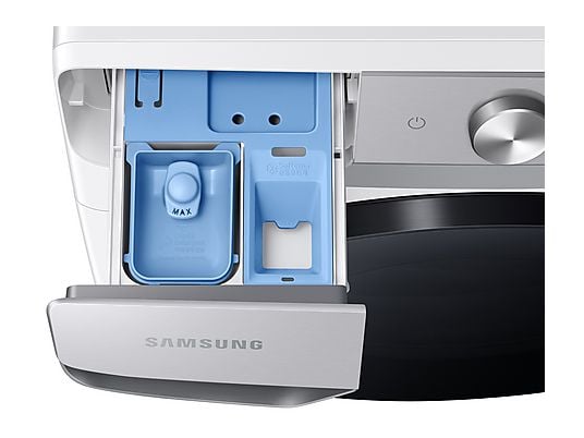 Lavadora carga frontal - Samsung WF20DG8650BWU3, 20 kg, 1100rpm, 20 programas, Blanco