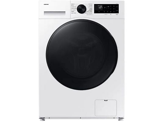 Lavadora secadora - Samsung WD90DG5G34BEEC, 9kg/5kg 1400 rpm, 13 programas, AI Ecobubble™ Clase E/A-10%, fondo reducido, Blanco