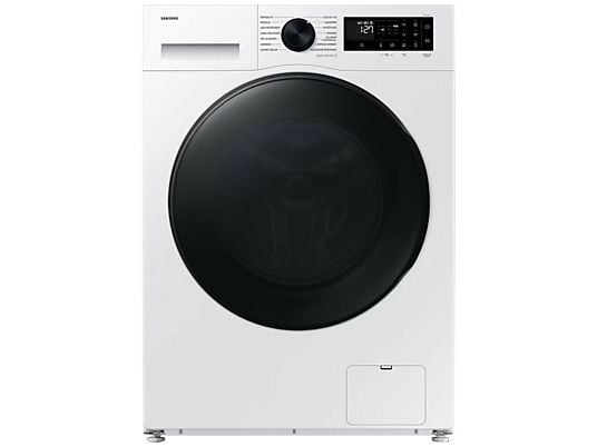 Lavadora carga frontal - Samsung WW90CGC04DAEEC, 9 kg, 1400 rpm, EcoBubble™, Función WiFi con SmartThings, Blanco