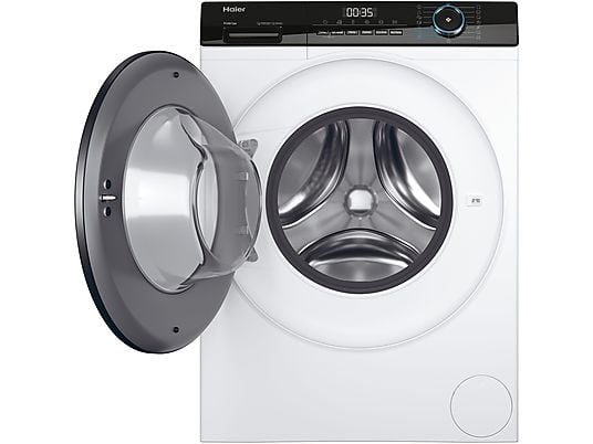 Lavadora carga frontal - Haier I-Pro Series 3 HW90-BP14939-S, 9kg, 1400rpm, Función Vapor, Motor Inverter BPM, Antibacterias, Blanco