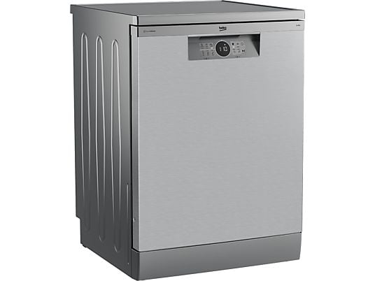 Lavavajillas - Beko BDFN26640XC, 9.5 l, 16 servicios, 6 programas, 60 cm, Tercera bandeja, Corner Intense, Fast+, Inox