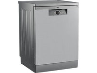 Lavavajillas - Beko BDFN26640XC, 9.5 l, 16 servicios, 6 programas, 60 cm, Tercera bandeja, Corner Intense, Fast+, Inox