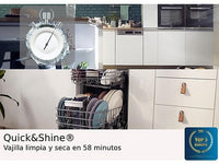 Lavavajillas - Beko BDFN26640XC, 9.5 l, 16 servicios, 6 programas, 60 cm, Tercera bandeja, Corner Intense, Fast+, Inox