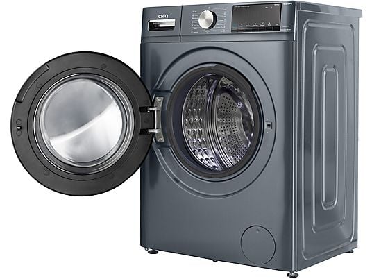 Lavadora carga frontal - CHIQ CFL100-14586IM3XA, Space PRO, Motor inverter, 1400 rpm, Programa inteligente, Función Vapor, 10 kg, 1400 rpm, 16 programas, Gris oscuro