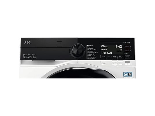 Lavadora secadora - AEG Series 9000 LWR9816O1C, 10 kg + 6 kg, Negro, Blanco