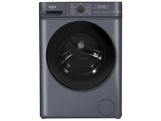Lavadora carga frontal - CHIQ CW07123863AX, 7 kg, 1200 rpm, 16 programas, Azul oscuro